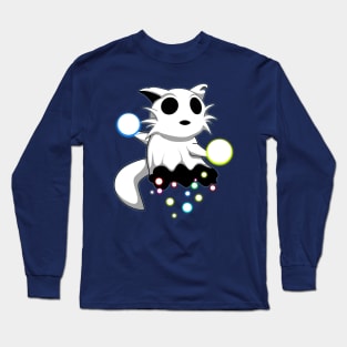 christmas Cat Hunting Magical Orbs Long Sleeve T-Shirt